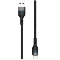 USB-A auf USB-C Kabel, 50 cm, schwarz
